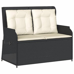 Maison exclusive - salon de jardin 3 pcs avec coussins noir résine tressée