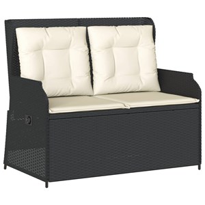 Maison exclusive - salon de jardin 3 pcs avec coussins noir résine tressée