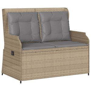 Maison exclusive - salon de jardin avec coussins 3 pcs beige résine tressée