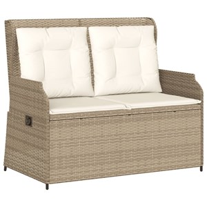 Maison exclusive - salon de jardin avec coussins 3 pcs beige résine tressée