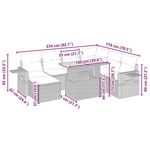 Maison exclusive - salon de jardin avec coussins 8 pcs beige résine tressée