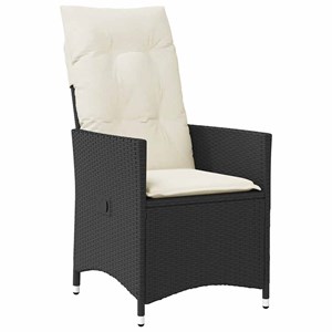 Maison exclusive - ensemble à manger de jardin 9pcs coussins noir résine tressée