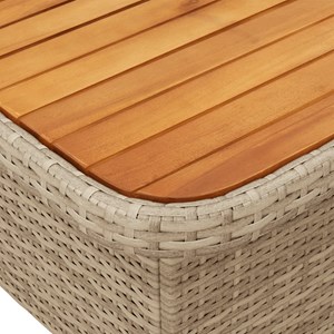 Maison exclusive - ensemble à manger de jardin avec coussins 5pcs beige poly rot