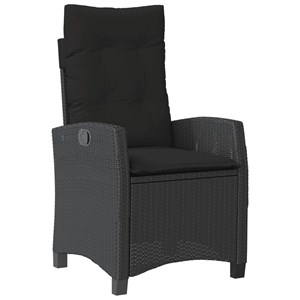 Maison exclusive - ensemble à manger de jardin 4 pcs avec coussins noir