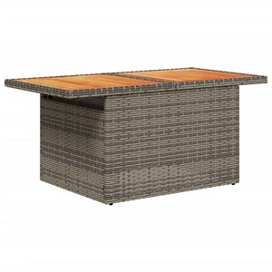 Maison exclusive - salon de jardin avec coussins 5 pcs gris résine tressée acaci