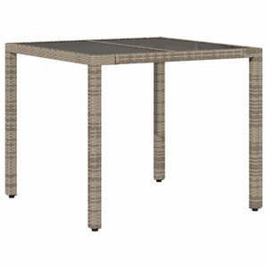 Maison exclusive - ensemble à manger de jardin et coussins 3 pcs gris rotin verr