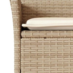 Maison exclusive - ensemble à manger de jardin et coussins 5 pcs beige rotin ver