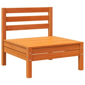 Maison exclusive - salon de jardin 8 pcs avec coussins marron cire bois pin mass