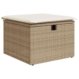 Maison exclusive - salon de jardin avec coussins 6 pcs beige résine tressée