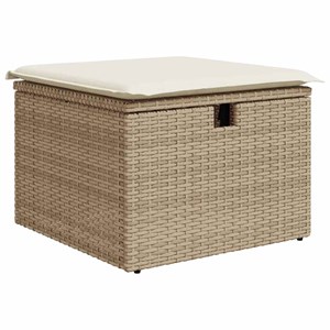 Maison exclusive - salon de jardin avec coussins 8 pcs beige résine tressée