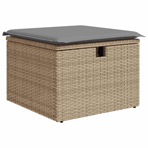Maison exclusive - salon de jardin avec coussins 6 pcs beige résine tressée