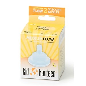 Lot de 2 tétines en silicone - débit mo