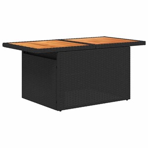 Maison exclusive - salon de jardin 6 pcs avec coussins noir résine tressée acaci