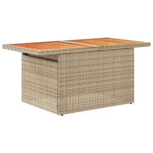 Maison exclusive - salon de jardin avec coussins 9 pcs beige résine tressée acac
