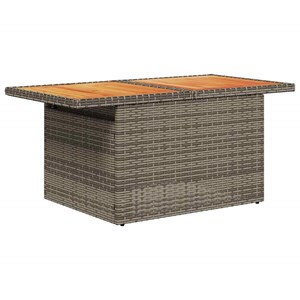Maison exclusive - salon de jardin avec coussins 7 pcs gris résine tressée acaci