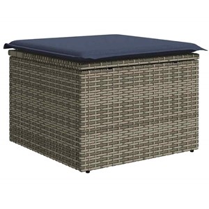 Maison exclusive - salon de jardin avec coussins 6 pcs gris résine tressée acaci