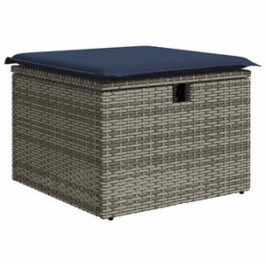 Maison exclusive - salon de jardin avec coussins 6 pcs gris résine tressée acaci