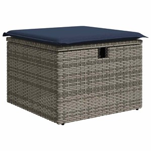 Maison exclusive - salon de jardin avec coussins 6 pcs gris résine tressée acaci