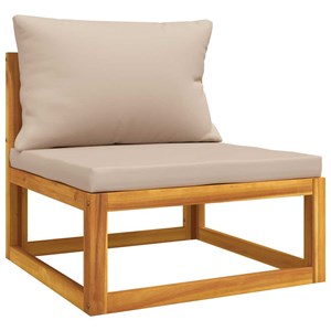 Maison exclusive - salon de jardin 3 pcs avec coussins bois massif d'acacia