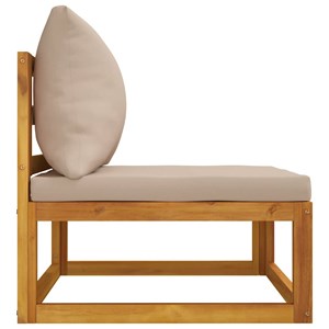Maison exclusive - salon de jardin 3 pcs avec coussins bois massif d'acacia
