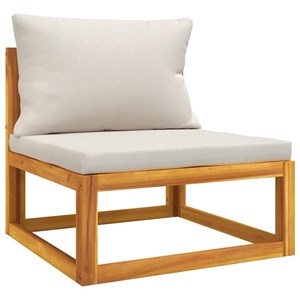 Maison exclusive - salon de jardin 3 pcs avec coussins bois massif d'acacia