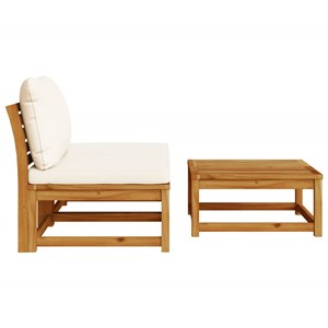 Maison exclusive - salon de jardin 3 pcs avec coussins bois massif d'acacia