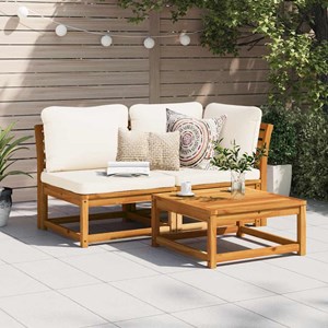 Maison exclusive - salon de jardin 2 pcs avec coussins bois massif d'acacia