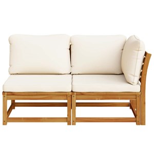 Maison exclusive - salon de jardin 2 pcs avec coussins bois massif d'acacia