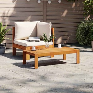 Maison exclusive - salon de jardin avec coussins 2 pcs bois massif acacia