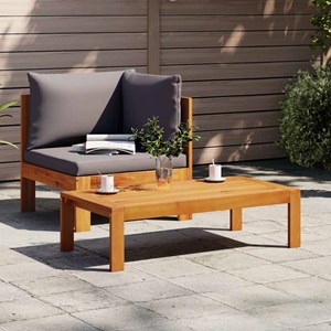 Maison exclusive - salon de jardin avec coussins 2 pcs bois massif acacia