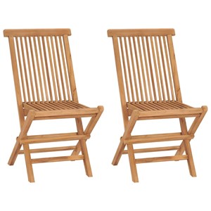 Maison exclusive - chaises pliables de jardin lot de 2 bois de teck solide
