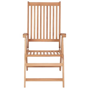 Maison exclusive - chaises inclinables de jardin lot de 2 bois de teck solide