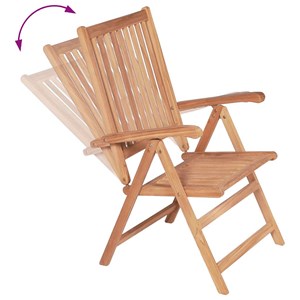 Maison exclusive - chaises inclinables de jardin lot de 2 bois de teck solide