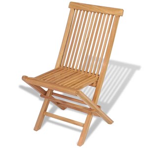 Maison exclusive - chaises pliables de jardin lot de 4 bois de teck solide