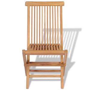 Maison exclusive - chaises pliables de jardin lot de 4 bois de teck solide