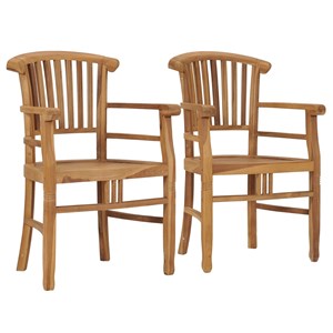 Maison exclusive - chaises de jardin lot de 2 bois de teck solide