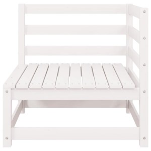 Maison exclusive - salon de jardin 2 pcs avec coussins blanc bois de pin massif