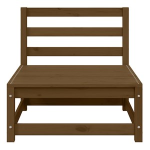 Maison exclusive - salon de jardin 2 pcs avec coussins marron miel bois de pin