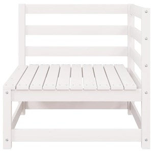 Maison exclusive - salon de jardin 2 pcs avec coussins blanc bois de pin massif