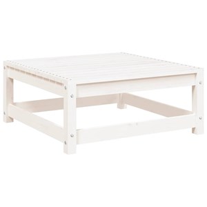 Maison exclusive - salon de jardin 2 pcs avec coussins blanc bois de pin massif