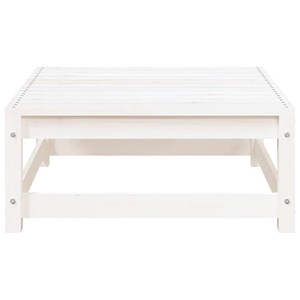 Maison exclusive - salon de jardin 2 pcs avec coussins blanc bois de pin massif