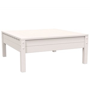 Maison exclusive - salon de jardin 3 pcs avec coussins blanc bois de pin massif