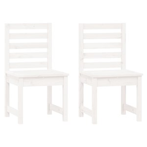 Maison exclusive - chaises de jardin lot de 2 blanc 50x48x91,5 cm bois massif pi