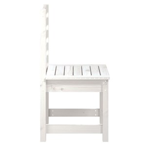 Maison exclusive - chaises de jardin lot de 2 blanc 50x48x91,5 cm bois massif pi
