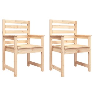 Maison exclusive - chaises de jardin lot de 2 60x48x91 cm bois massif de pin
