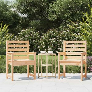 Maison exclusive - chaises de jardin lot de 2 60x48x91 cm bois massif de pin