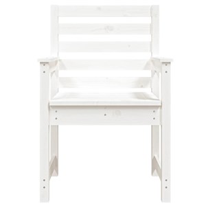 Maison exclusive - chaises de jardin lot de 2 blanc 60x48x91 cm bois massif de p