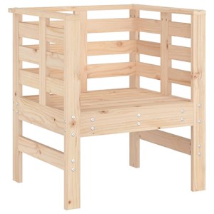 Maison exclusive - chaises de jardin lot de 2 61,5x53x71 cm bois de pin massif