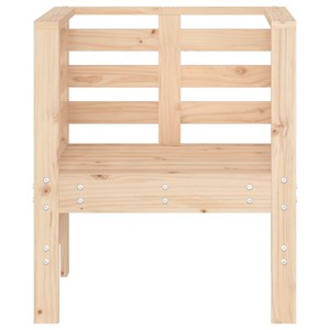 Maison exclusive - chaises de jardin lot de 2 61,5x53x71 cm bois de pin massif