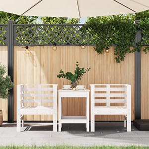 Maison exclusive - chaises de jardin lot de 2 blanc 61,5x53x71 cm bois pin massi